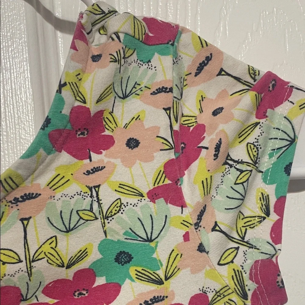 Basic Editions Floral Girls  Dress        Size M 7/8